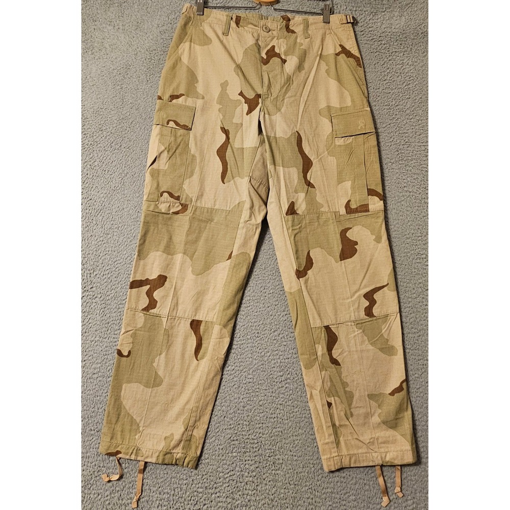 US Military Desert Camo Combat Trousers Medium Regular Ripstop BDU Cargo Pants